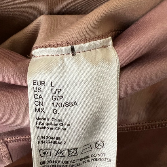H&M Sport crop pants women size large, pink - Picture 5 of 6
